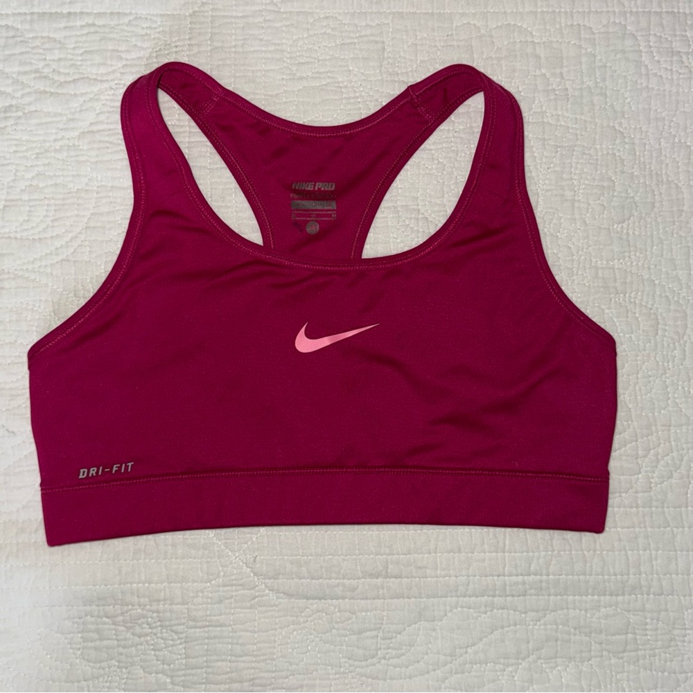 Nike Women's Dri-FIT Sports Bra - Deep Pink